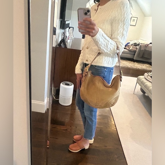 Coach suede handbag. - Picture 9 of 12